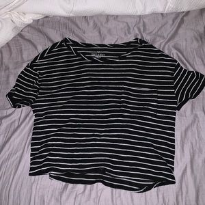 Striped plush top
